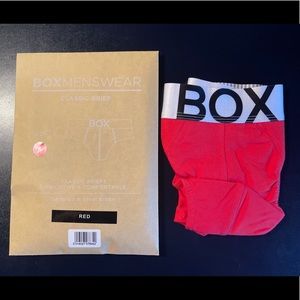 NWT BOX Menswear Red Brief